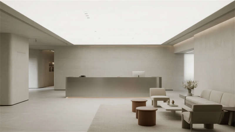 合肥辦公室展廳設(shè)計(jì)，科技與自然交融的極簡(jiǎn)美學(xué)